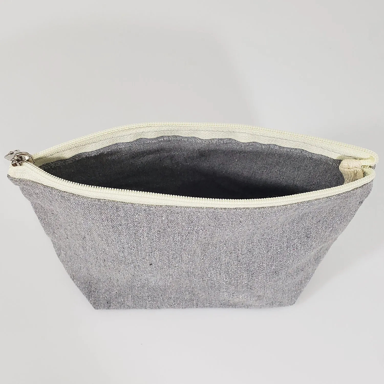 120 ct Large Size Recycled Flat Zipper Cosmetic Bag - By Case