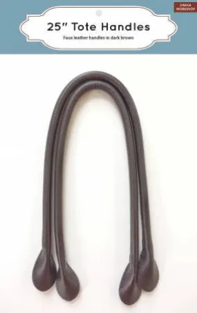 25in Tote Handles - Dark brown