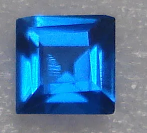 2.5mm and 3mm Synthetic Spinel Blue Square $3.95 and $4.95