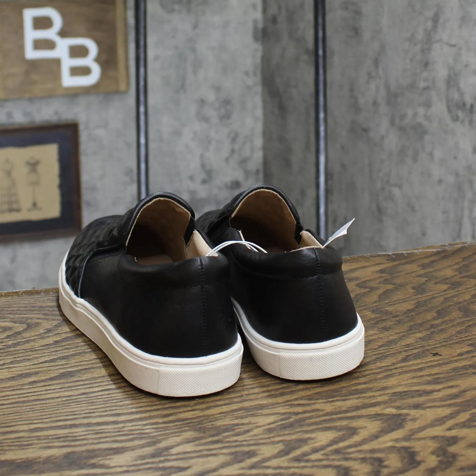 A New Day Women's Reese Wide Width Sneakers with Memory Foam Insole Black 11W