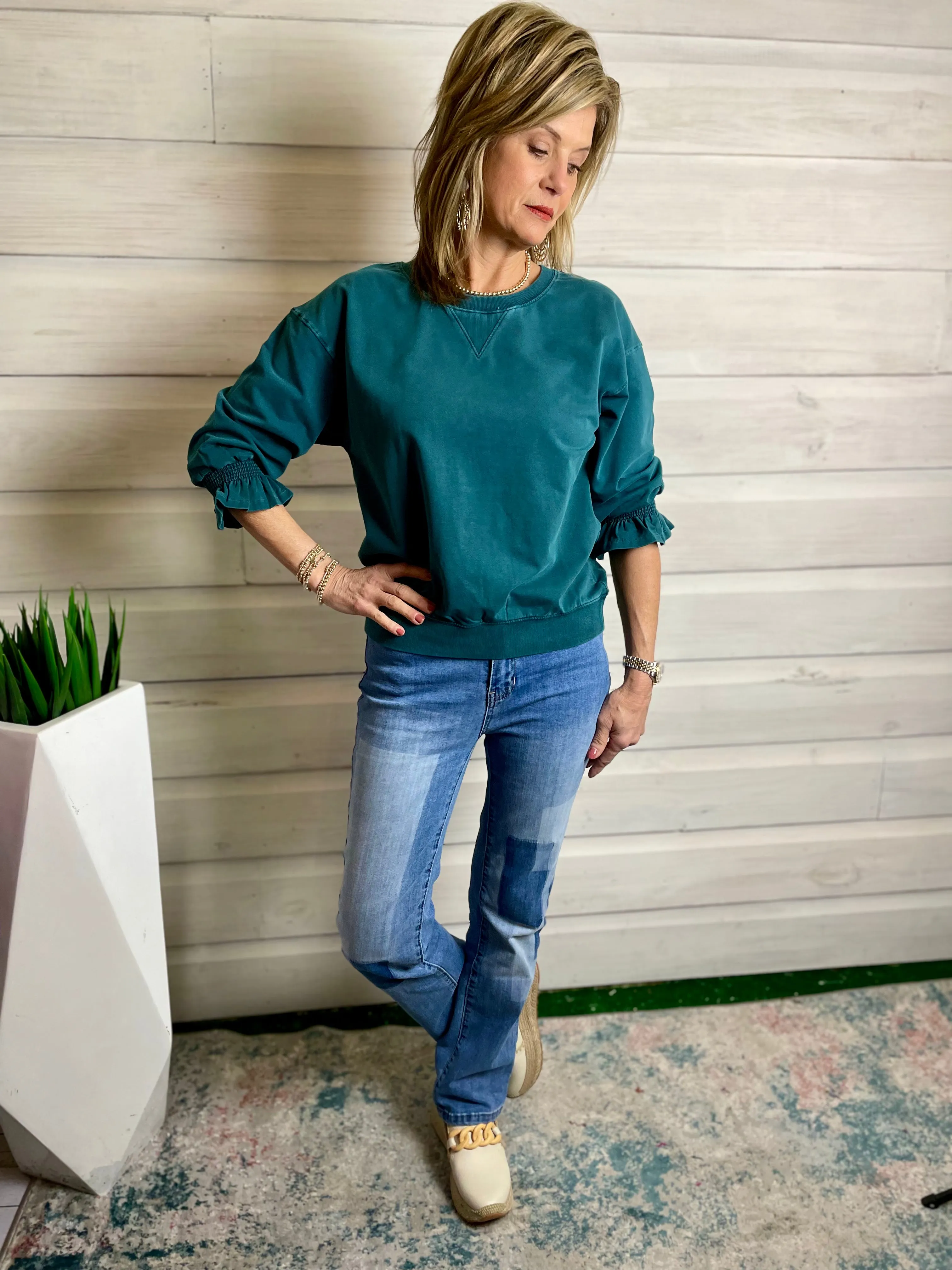 Another Love Drea Sweatshirt Spruce