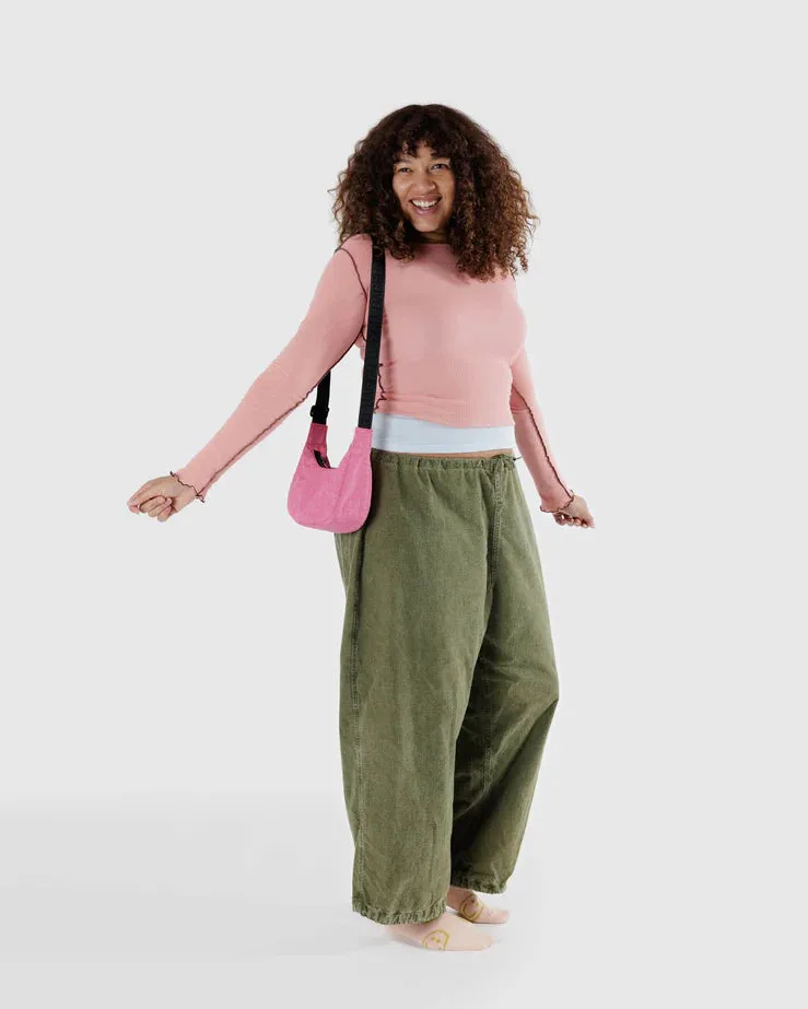 Azalea Pink Small Crescent Baggu
