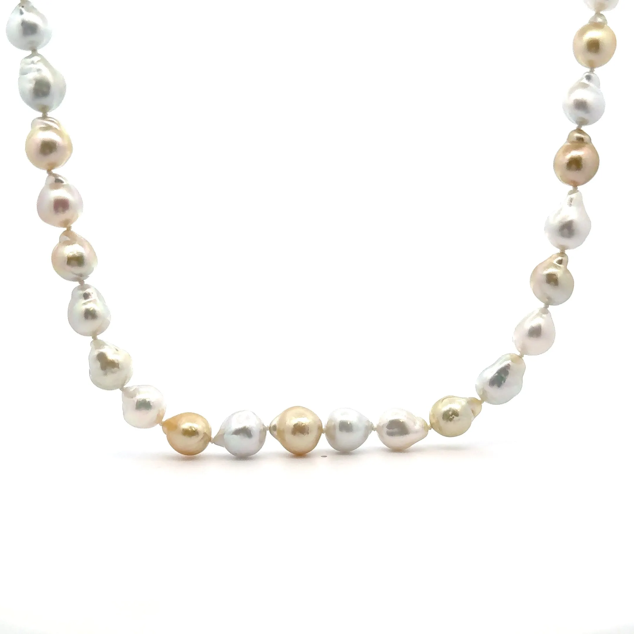 Baroque Pastel Pearl Necklace