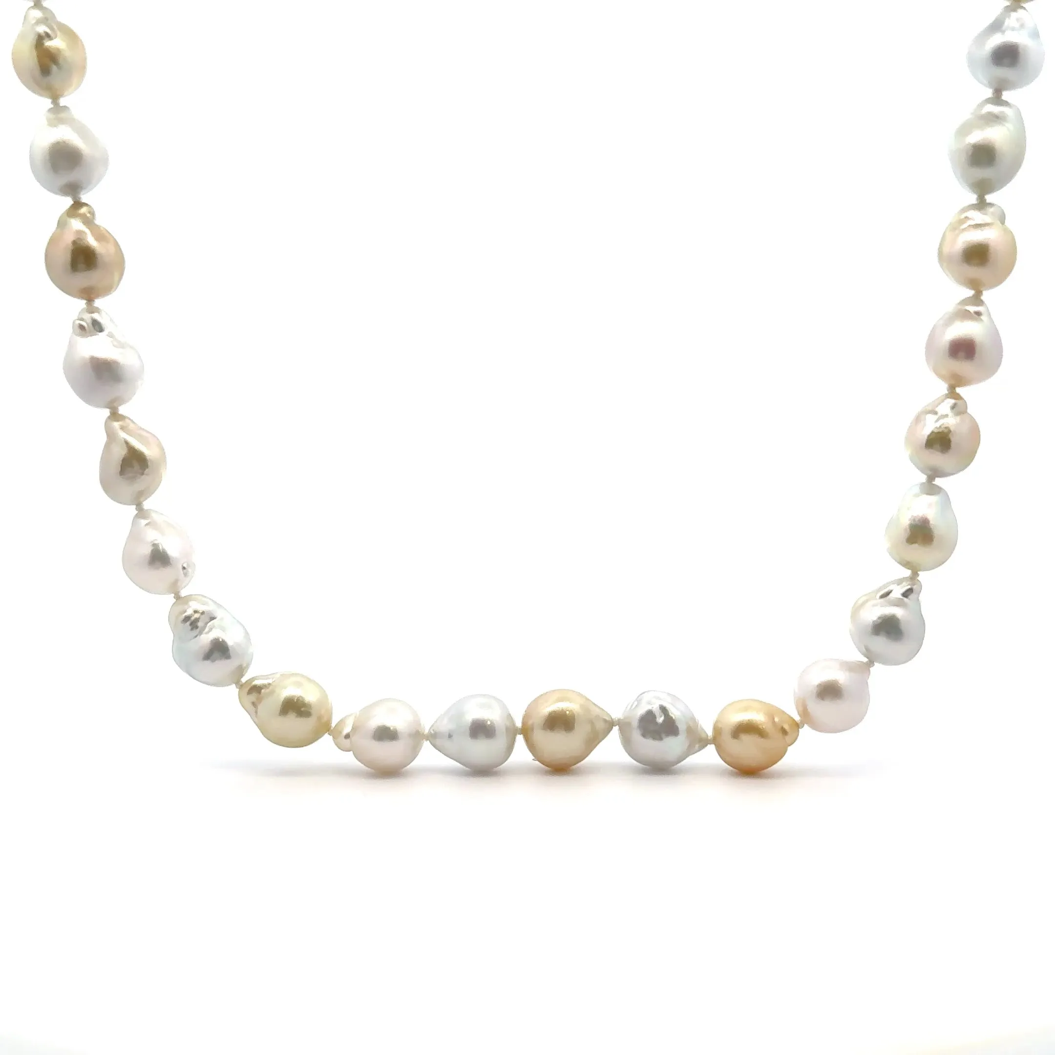 Baroque Pastel Pearl Necklace