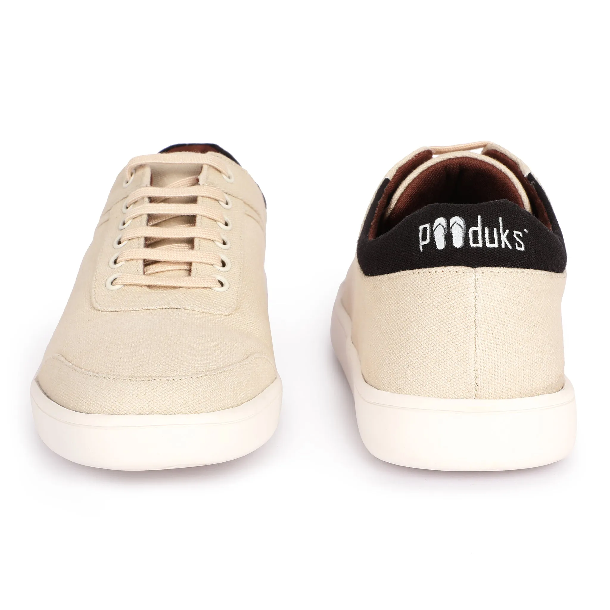 Beige Sneakers | Simple and Sturdy | Comfy Heel Support | Water Resistant