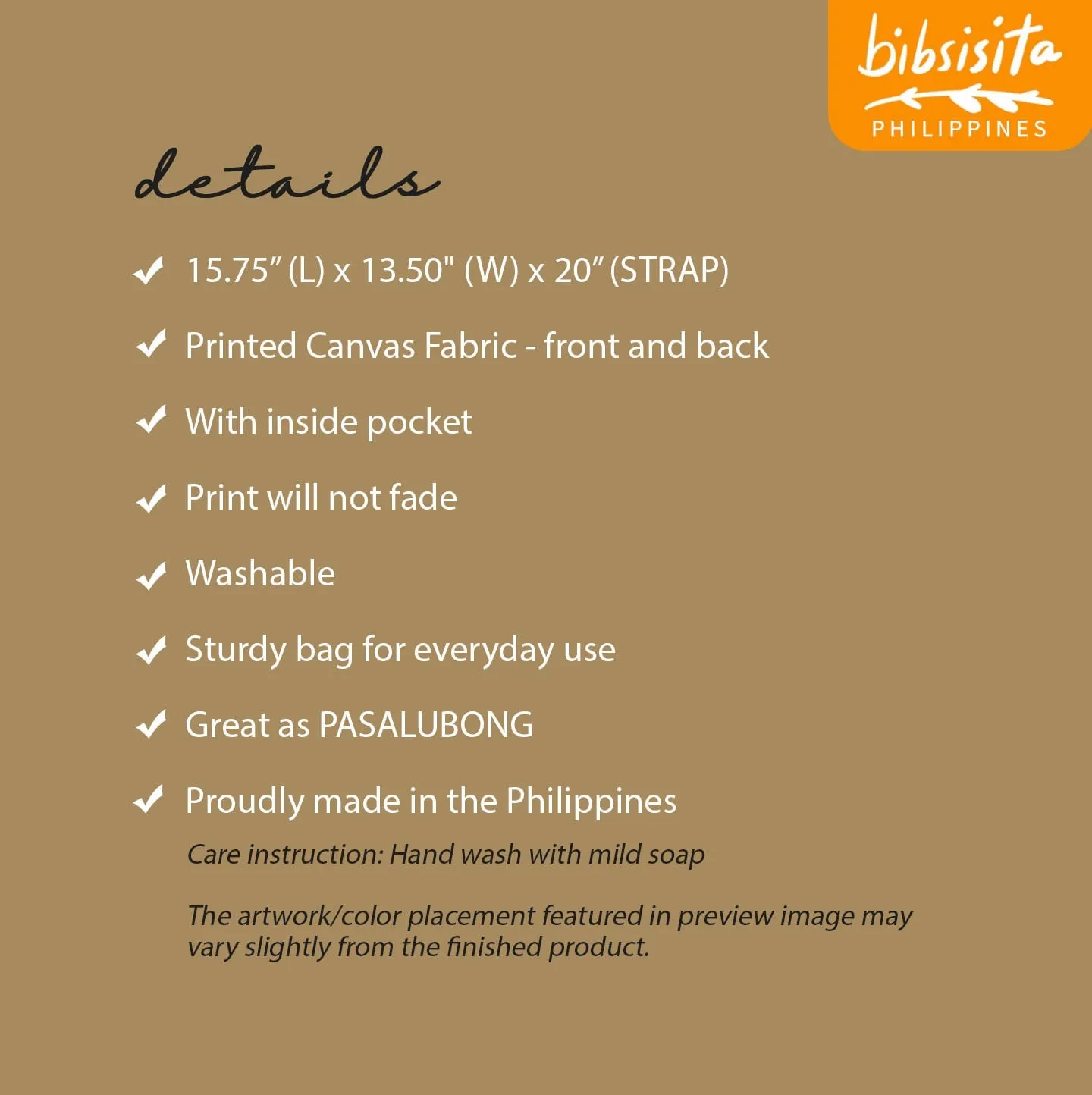 Bibsisita Canvas Tote bag- FLOWERS - SORBETES