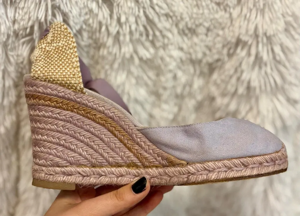 Christian Louboutin Canvas Wrap Espadrilles - Size 40