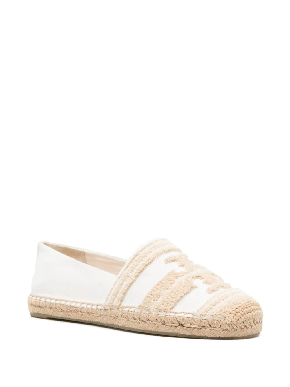 Double T-panel cotton espadrilles<BR/><BR/><BR/>