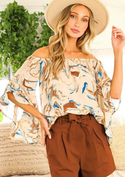 Enchanting Off the Shoulder Top CLEARANCE FINAL SALE