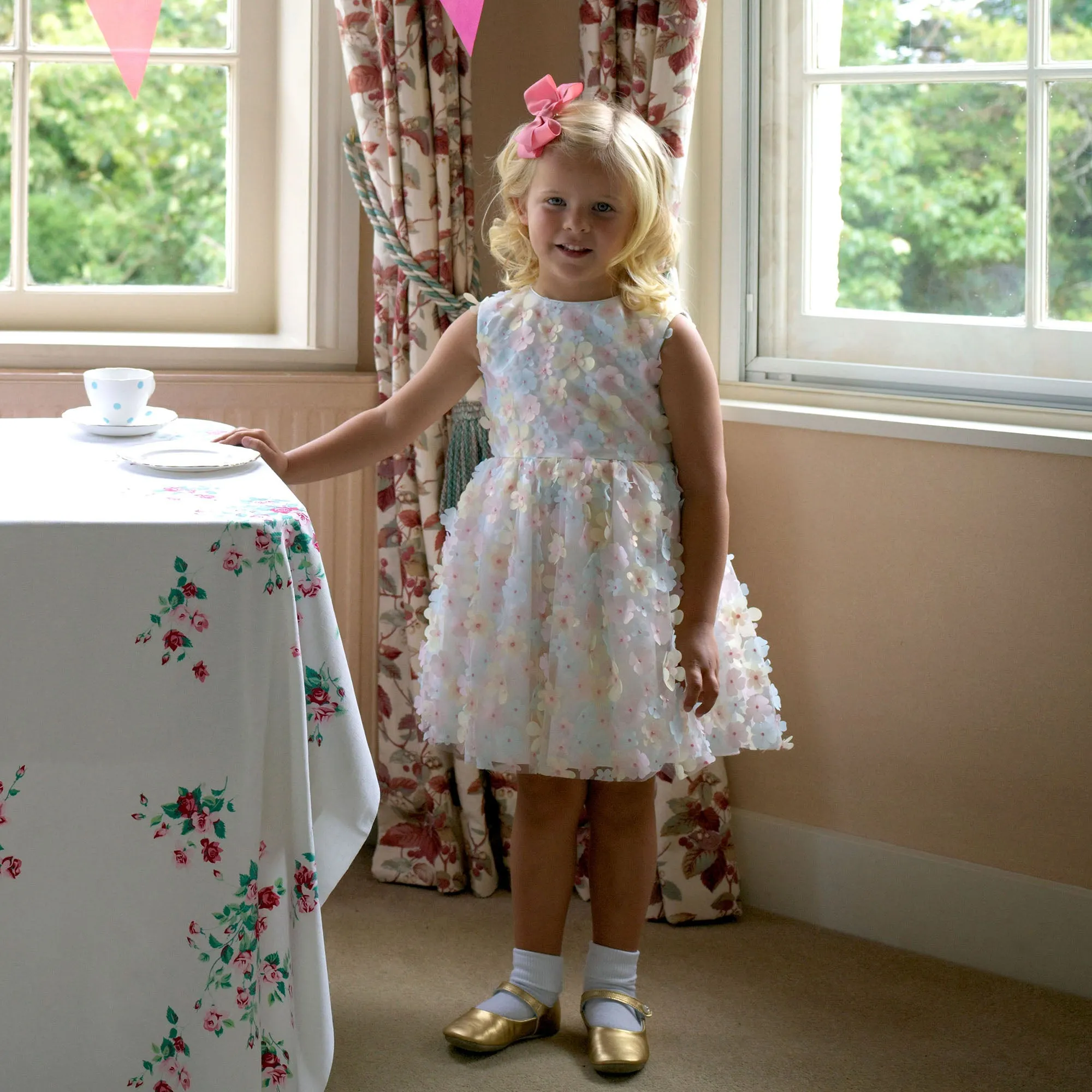 Flutter Flower Party Dress