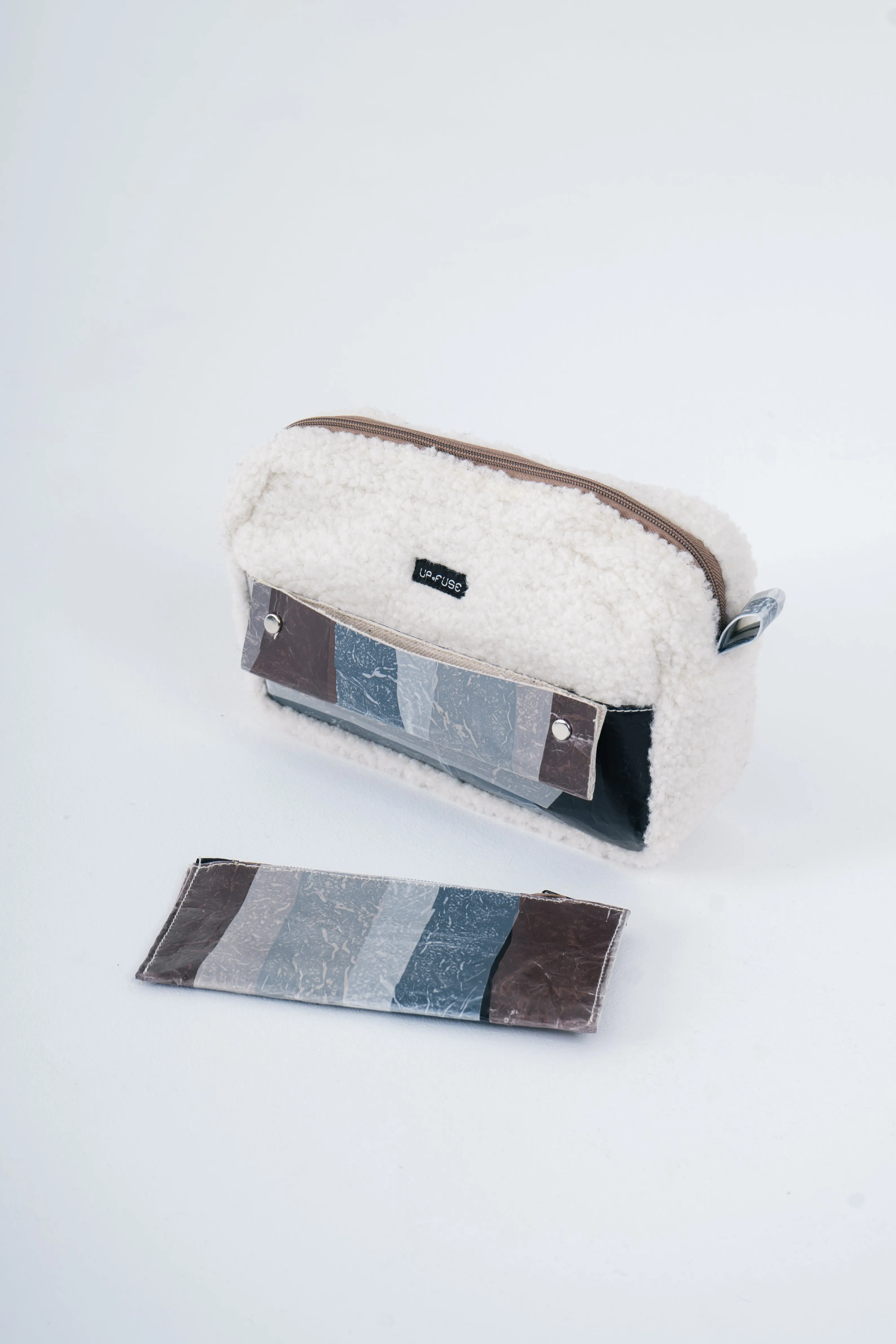 Fur Pouch in Brown Haze