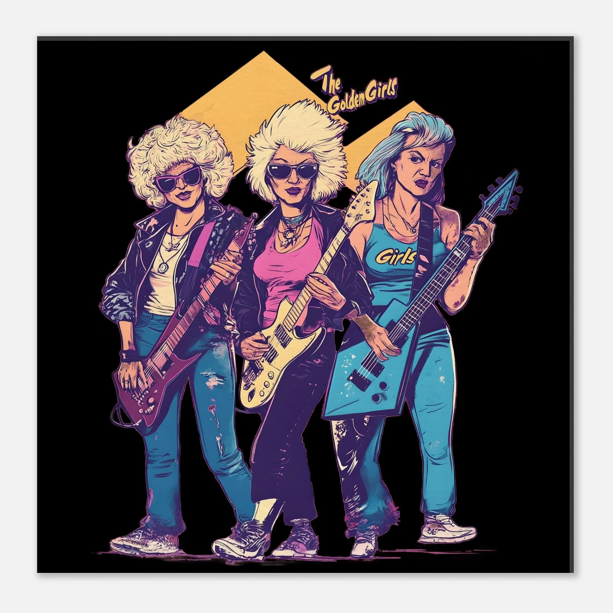 Golden Girl Rocks - Canvas 20x20 cm / 8x8″
