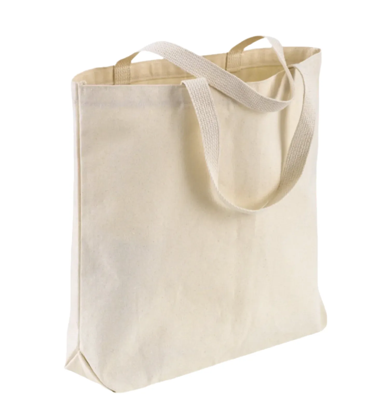 Heavy Duty Canvas Tote Bags, 15" x 16" x 3"