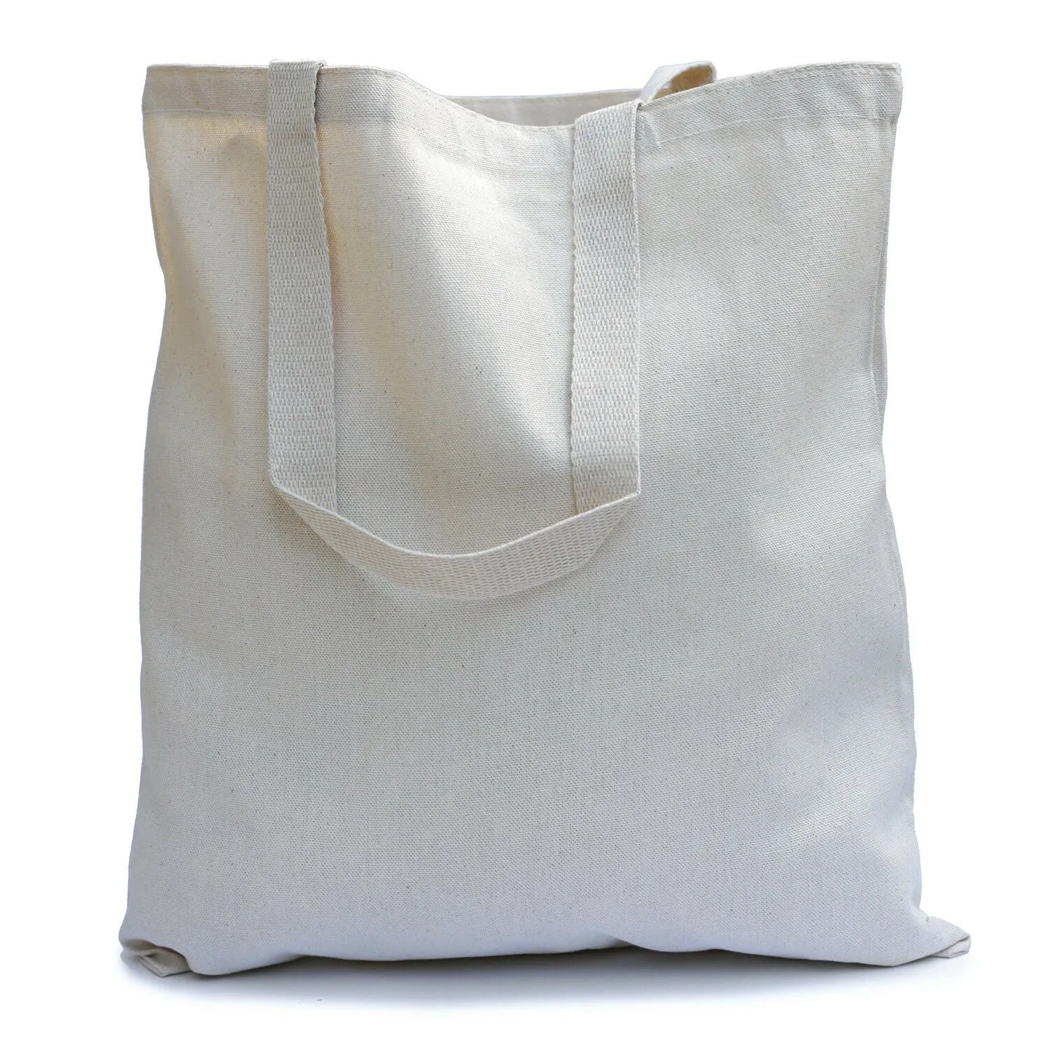 Heavy Duty Canvas Tote Bags, 15" x 16" x 3"