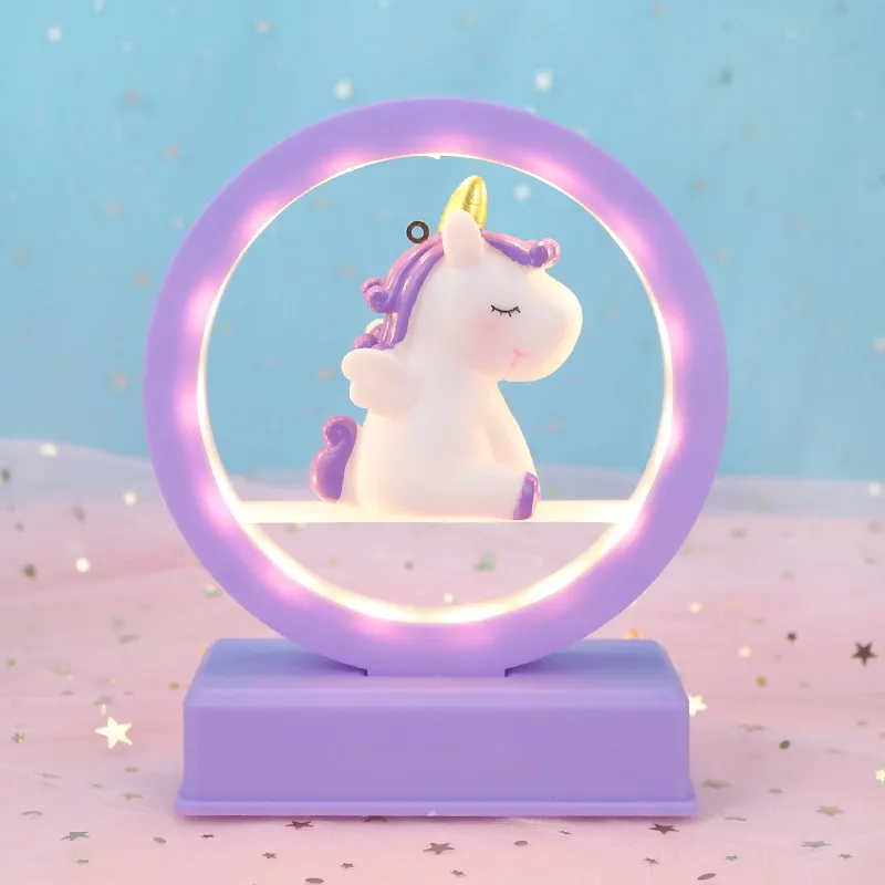 Kawaii Mini Unicorn Pastel Night Lamp