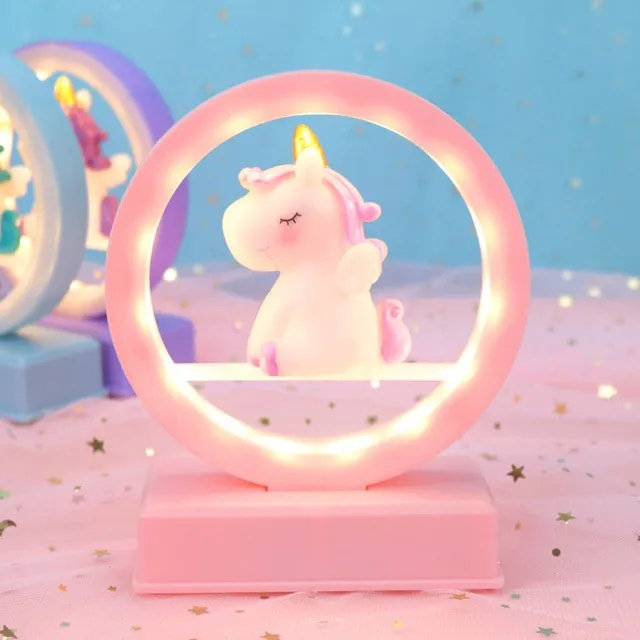Kawaii Mini Unicorn Pastel Night Lamp