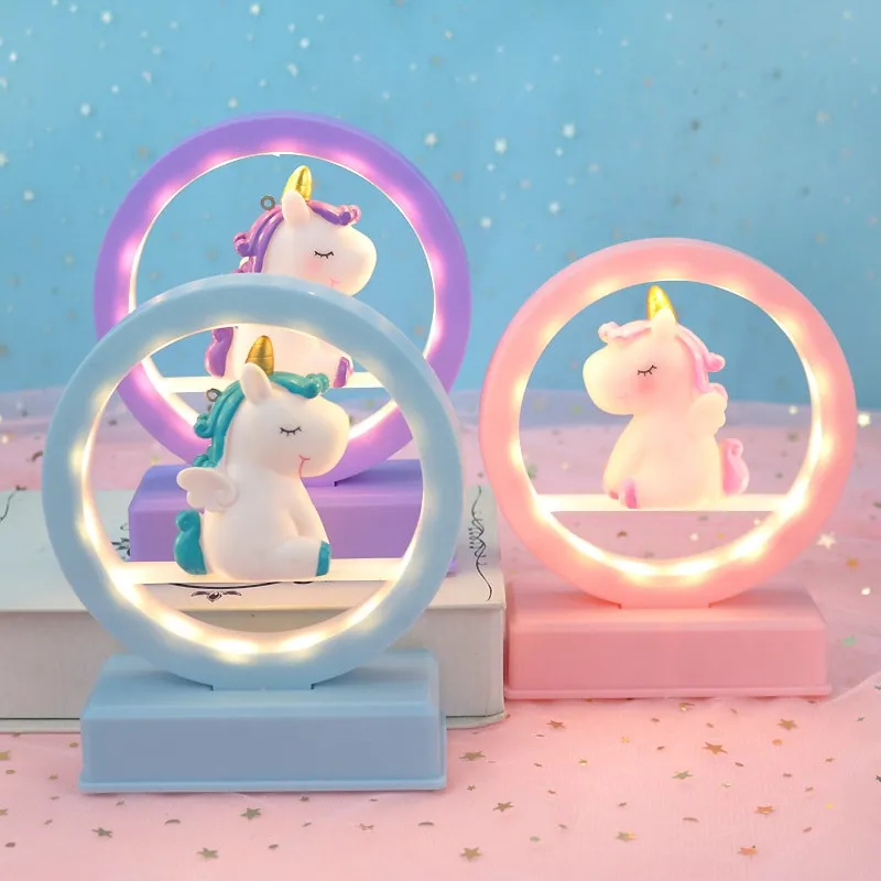 Kawaii Mini Unicorn Pastel Night Lamp