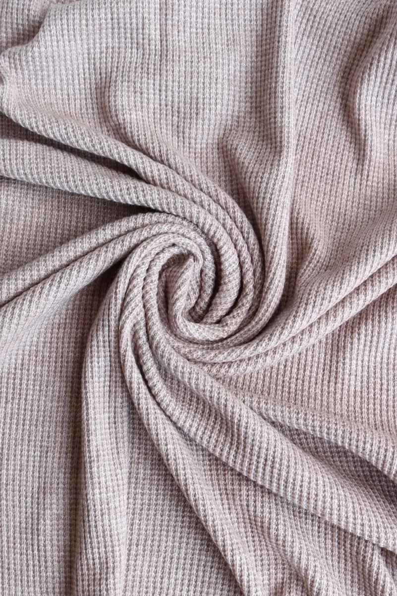 Oatmeal Banff Ultra Thick 1x1 Rib Sweater Knit