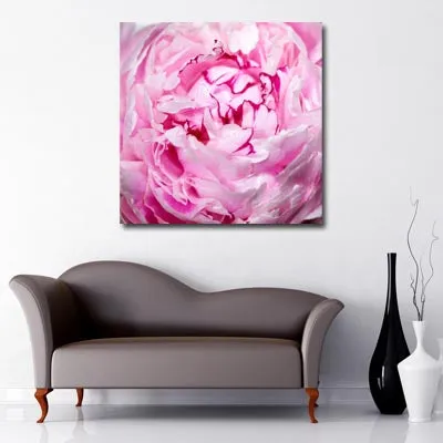 Pink Floral Art Canvas