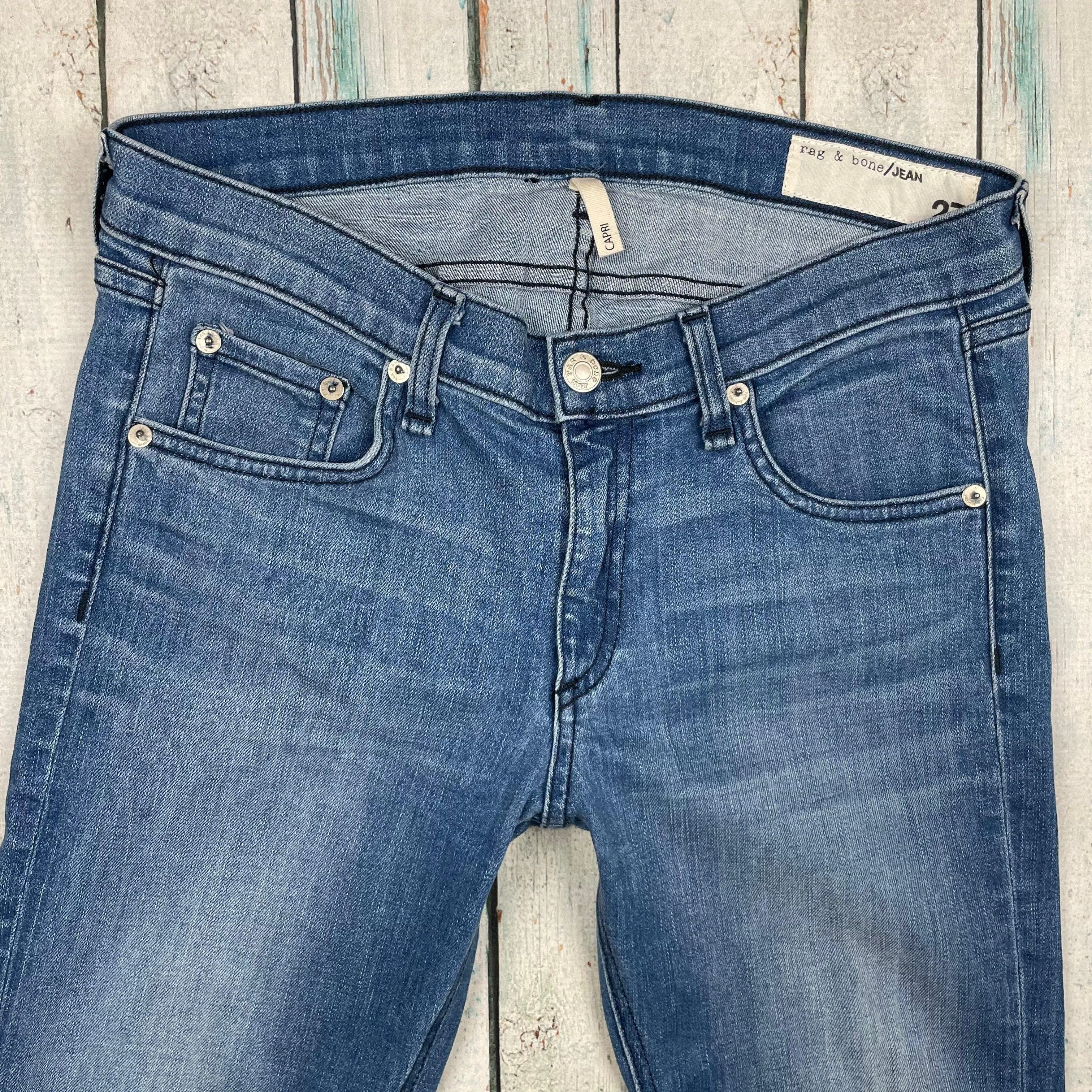 Rag & Bone 'Capri' Cropped Skinny Jeans- Size 27