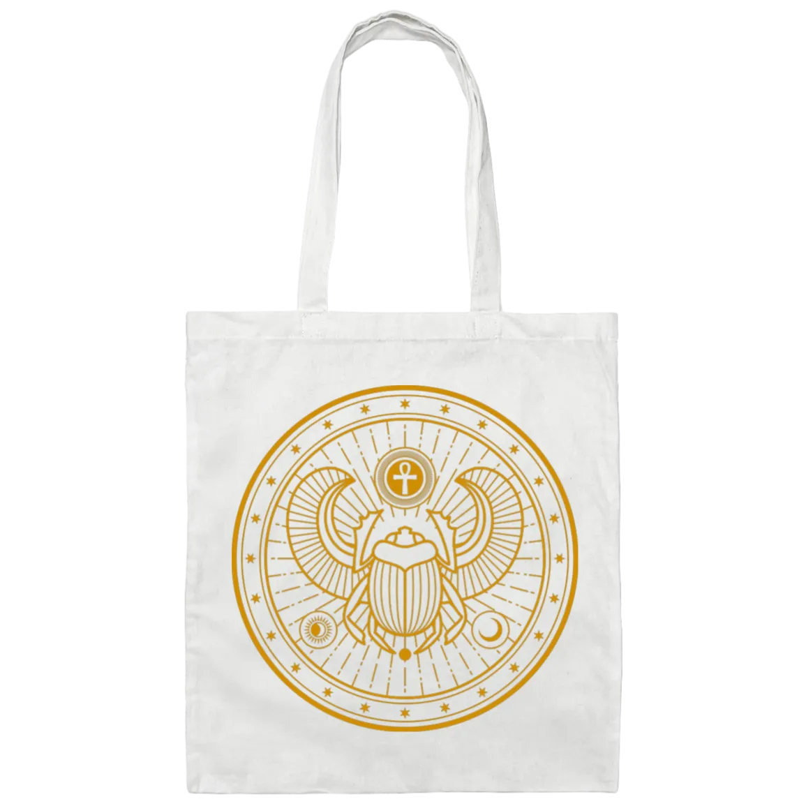 Scarab Beetle Canvas Tote Bag