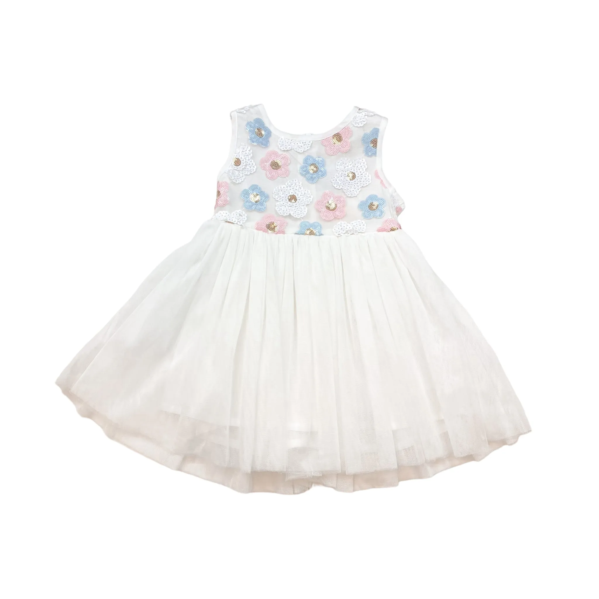 Sequin Floral Tulle Dress
