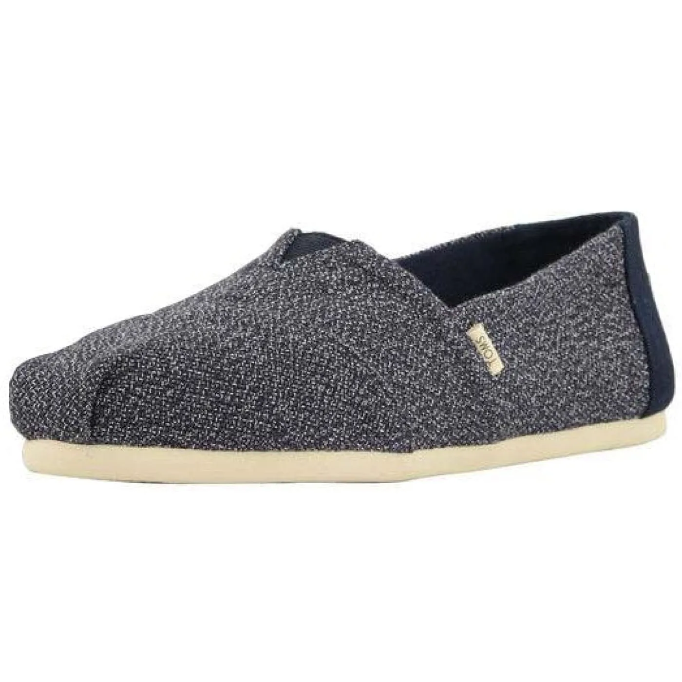 Toms Classic Navy Terry Cloth Womens Espadrilles Slipons