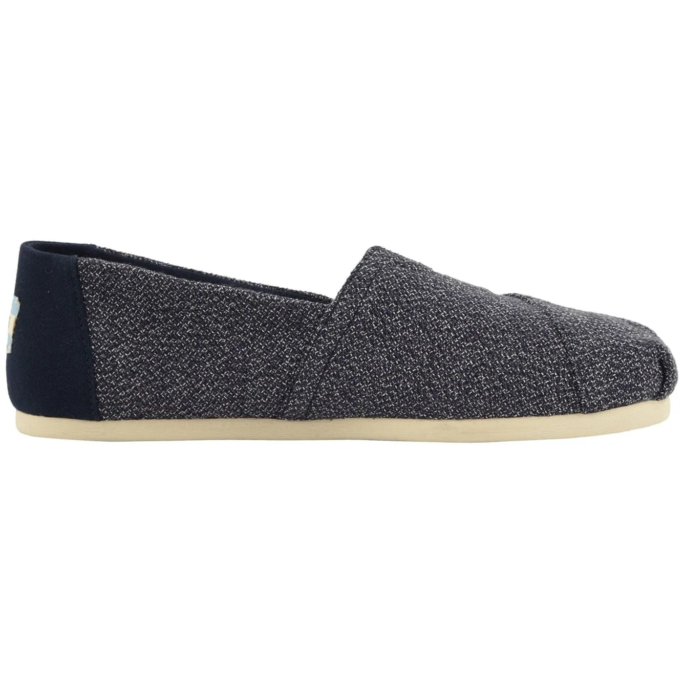 Toms Classic Navy Terry Cloth Womens Espadrilles Slipons