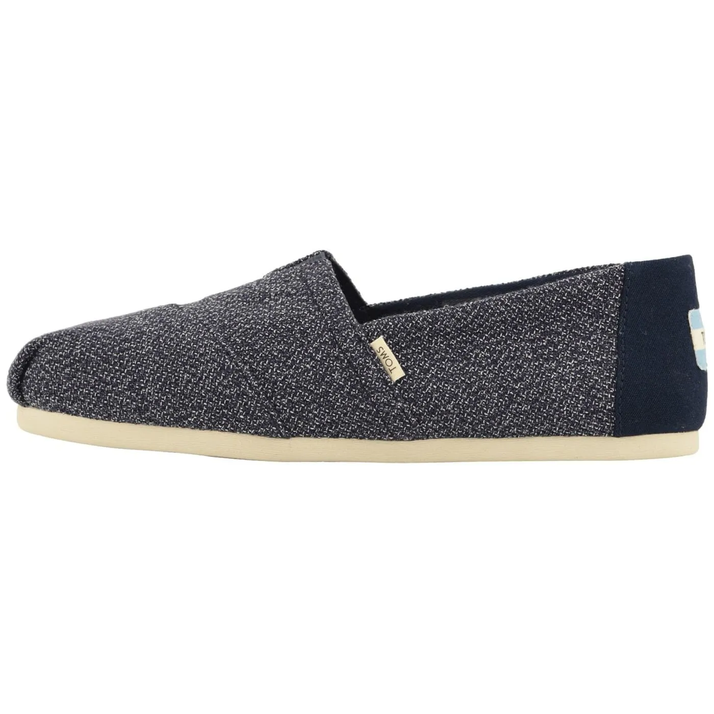 Toms Classic Navy Terry Cloth Womens Espadrilles Slipons