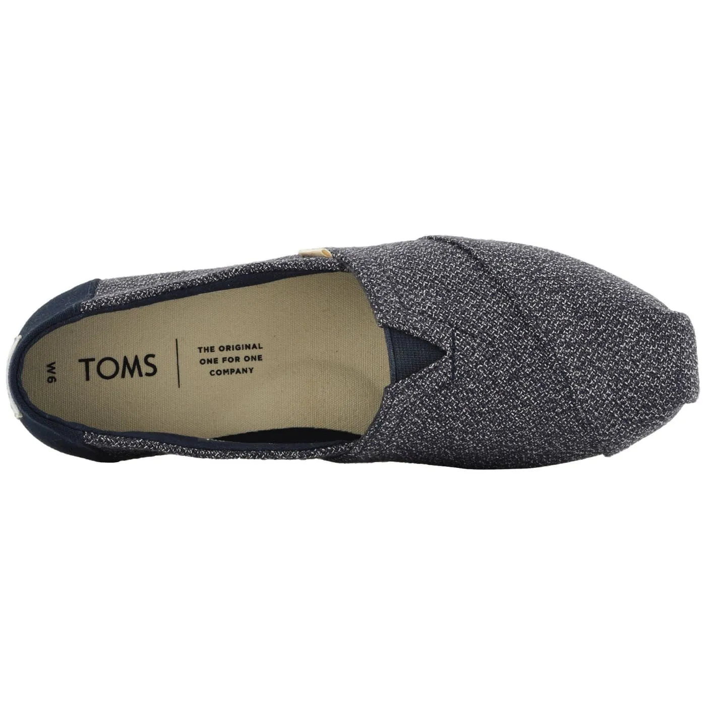 Toms Classic Navy Terry Cloth Womens Espadrilles Slipons