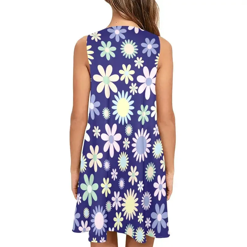 Twirly Floral A-Line Dress with Pockets for Your Inner Rom-Com Star