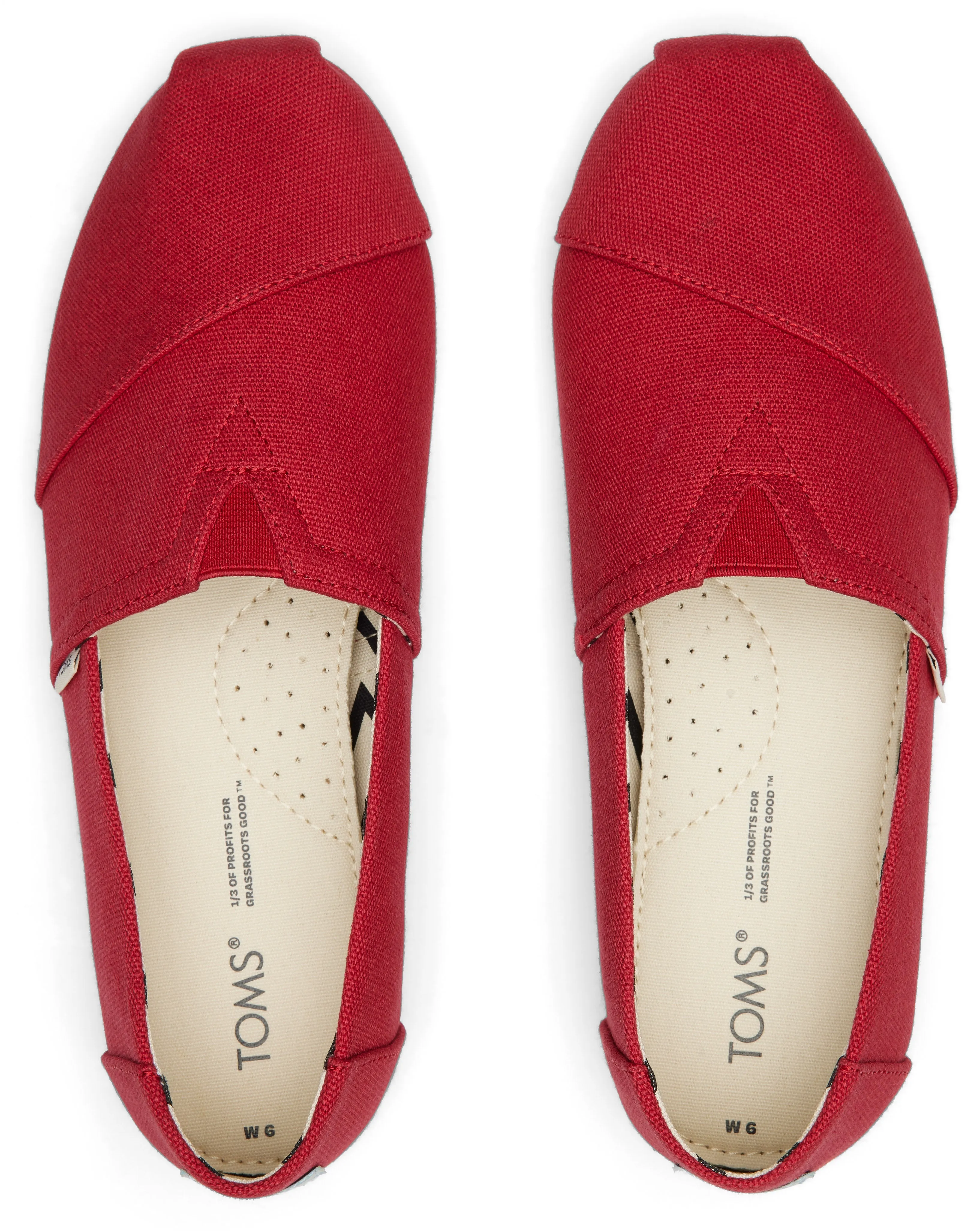 Women's Alpargata Classic - Red Canvas