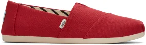 Women's Alpargata Classic - Red Canvas